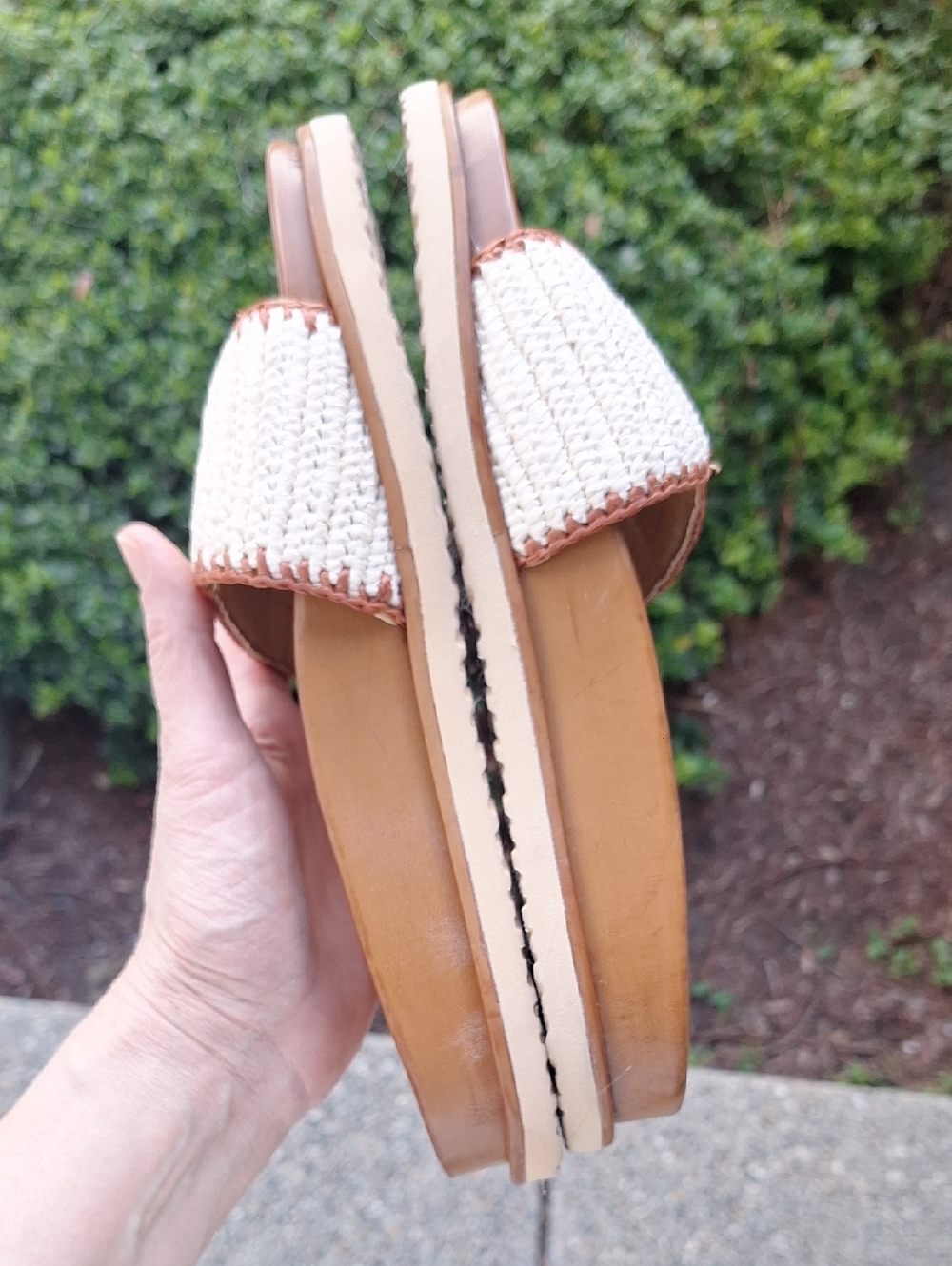 Steve Madden Memphis Raffia Buckle Slide Sandals Size 10 - Picture 6 of 9